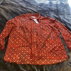 NWT Michael Kors 3X button-up shirt
